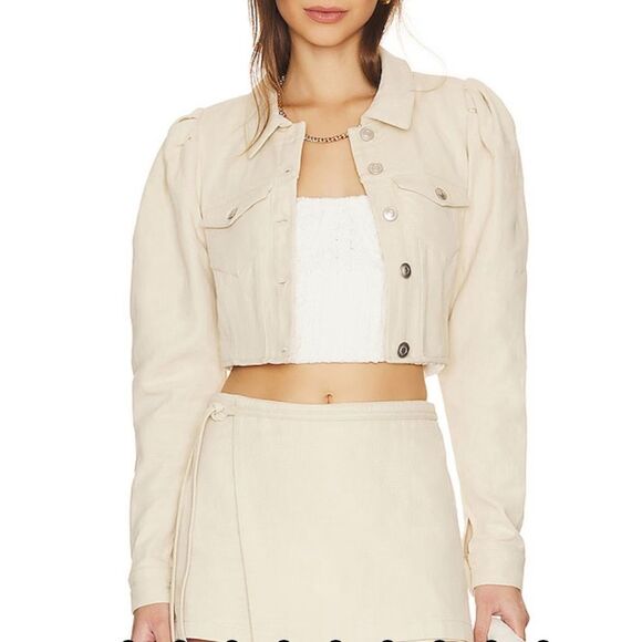 Revolve Lovers and Friends Ollie Cropped Jacket - Picture 1 of 5